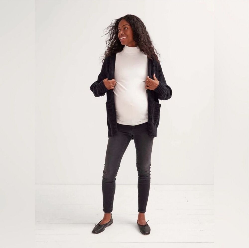 Hatch The Slim Maternity Jean in Onyx 29